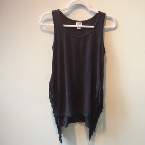 Mossimo Fringe Sleeveless Top